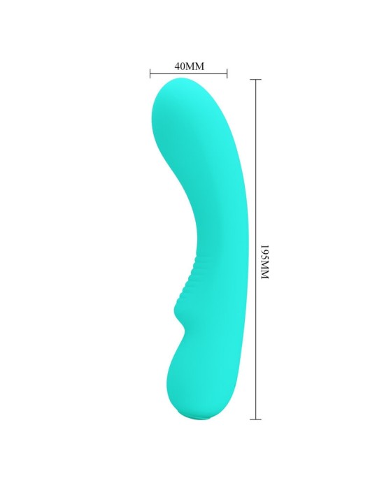 Pretty Love Smart PRETTY LOVE - PRESCOTT RECHARGEABLE VIBRATOR AQUA GREEN