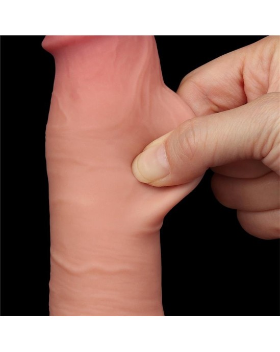Lovetoy Sliding Skin Dual Layer Dildo 8