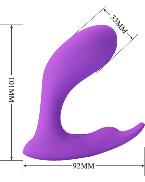 Pretty Love Bottom PRETTY LOVE - IDABELLE VIBRATION & PULSATION REMOTE CONTROL VIOLET