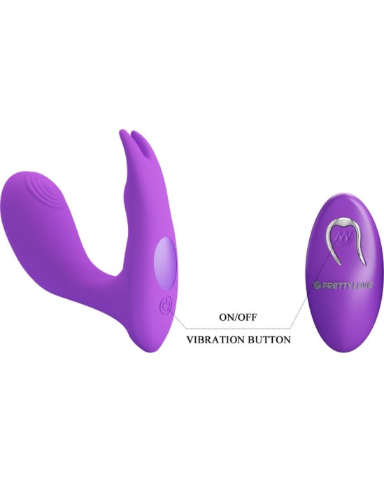 Pretty Love Bottom PRETTY LOVE - IDABELLE VIBRATION & PULSATION REMOTE CONTROL VIOLET