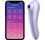 Satisfyer Connect APMIERINĀTĀJS - DUAL PEASURE AIR PULSE VIBRATOR MAUVE