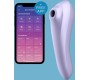 Satisfyer Connect APMIERINĀTĀJS - DUAL PEASURE AIR PULSE VIBRATOR MAUVE