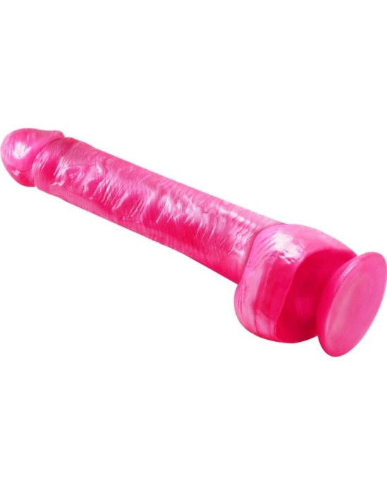 Baile Dildos BAILE - REĀLISTS ROZĀ DILDO DONGS AR SŪCĒŠANU