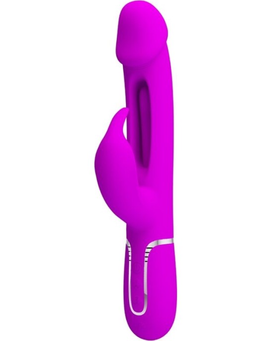 Pretty Love Flirtation PRETTY LOVE - KAMPAS RABBIT 3 IN 1 MULTIFUNCTION VIBRATOR WITH TONGUE VIOLET