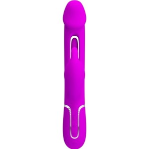 Pretty Love Flirtation PRETTY LOVE - KAMPAS RABBIT 3 IN 1 MULTIFUNCTION VIBRATOR WITH TONGUE VIOLET