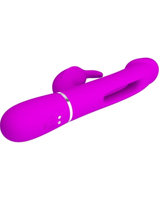 Pretty Love Flirtation PRETTY LOVE - KAMPAS RABBIT 3 IN 1 MULTIFUNCTION VIBRATOR WITH TONGUE VIOLET