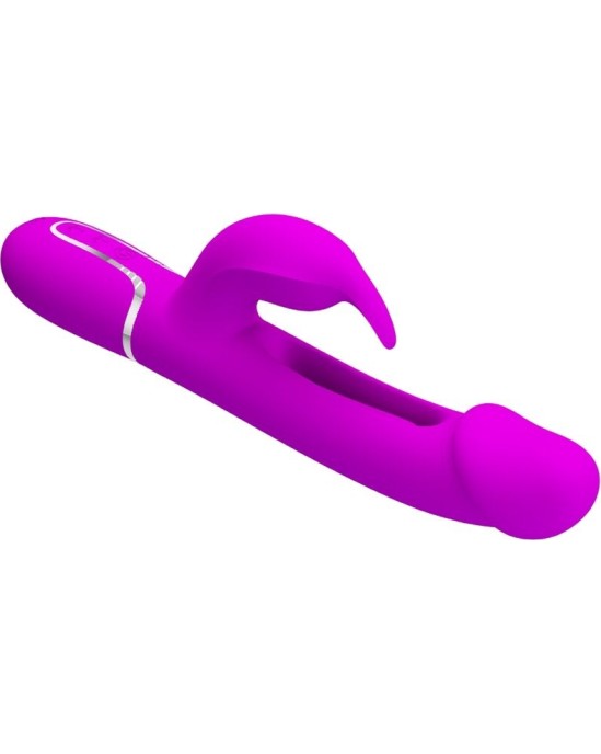 Pretty Love Flirtation PRETTY LOVE - KAMPAS RABBIT 3 IN 1 MULTIFUNCTION VIBRATOR WITH TONGUE VIOLET