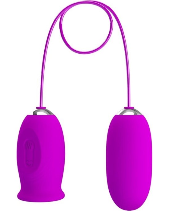 Pretty Love Flirtation PRETTY LOVE - DAISY DUAL EGG RECHARGEABLE VIBRATOR PURPLE