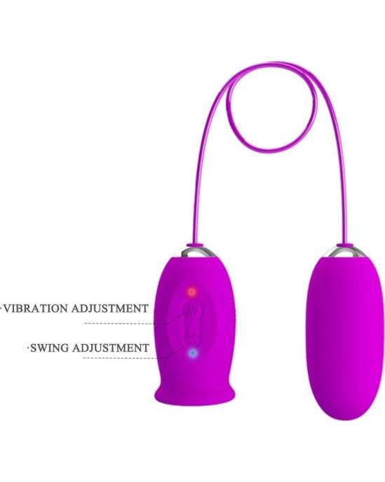 Pretty Love Flirtation PRETTY LOVE - DAISY DUAL EGG RECHARGEABLE VIBRATOR PURPLE