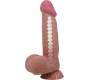 Pretty Love High Grade PRETTY LOVE - SLIDING SKIN SERIES REALISTIC DILDO WITH SLIDING BROWN SKIN SUCTION CUP 20.6 CM