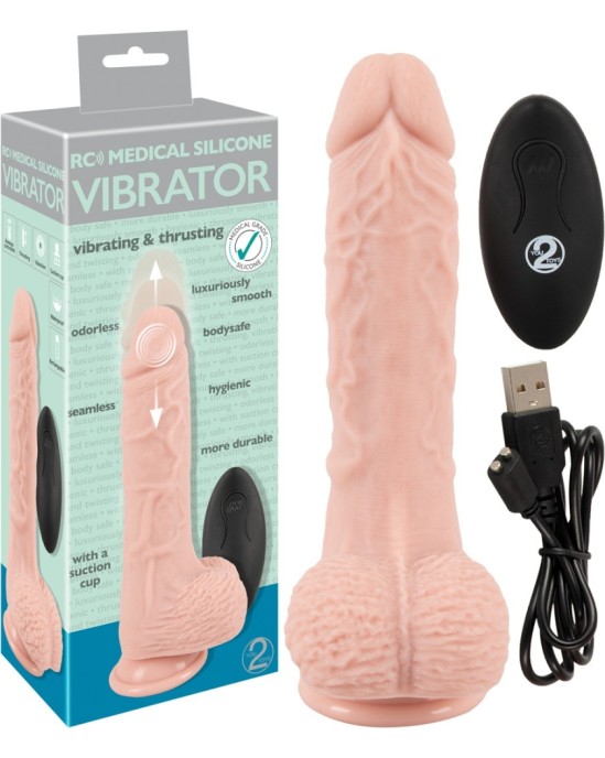 You2Toys MEDICĪNAS SILIKONA RC VIBRATORS AR VEDZĒMU