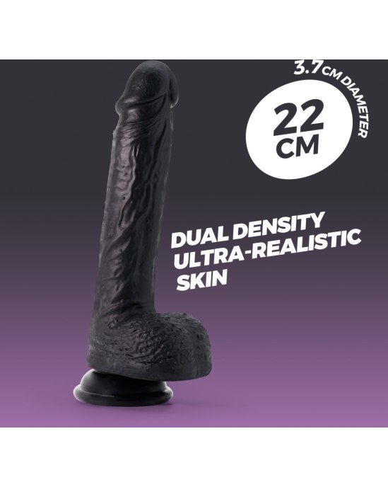 Crushious INVIKTUS 8 LIQUID SILICONE DILDO BLACK