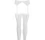 Lingerie By Mandy Mystery CINTO DE LIGAS EM RENDA BRANCO - 38-40 M/L