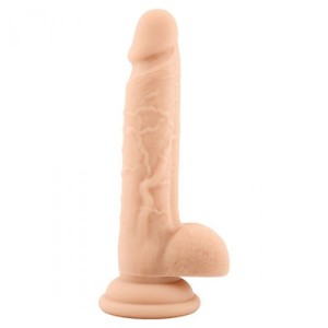 Toyz4Lovers REAL SAFE ROD SLIM SILICONE DILDO WHITE