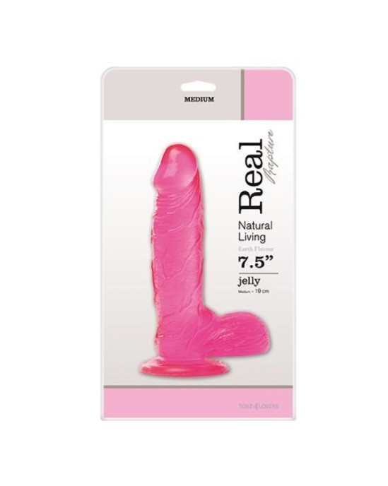 Toyz4Lovers ДИЛДО REAL RAPURE EARTH FLAVOR 7,5 ДЮЙМОВ, РОЗОВЫЙ