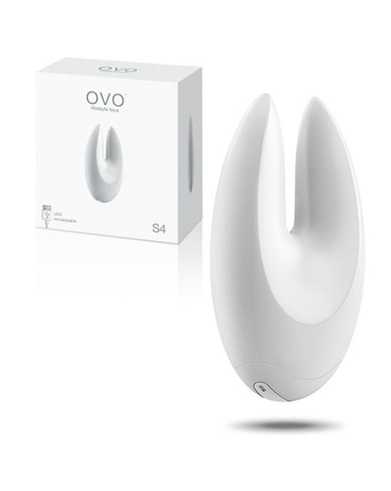 OVO S4 UZLĀDĒJAMS STIMULĀTORS, BALTS