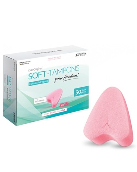 Soft Tampons IEPAKOJUMS AR 50 TAMPONIEM SOFT-TAMPONS MINI