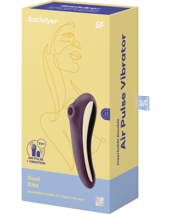 Satisfyer DUAL KISS BORDO VIBRATORS