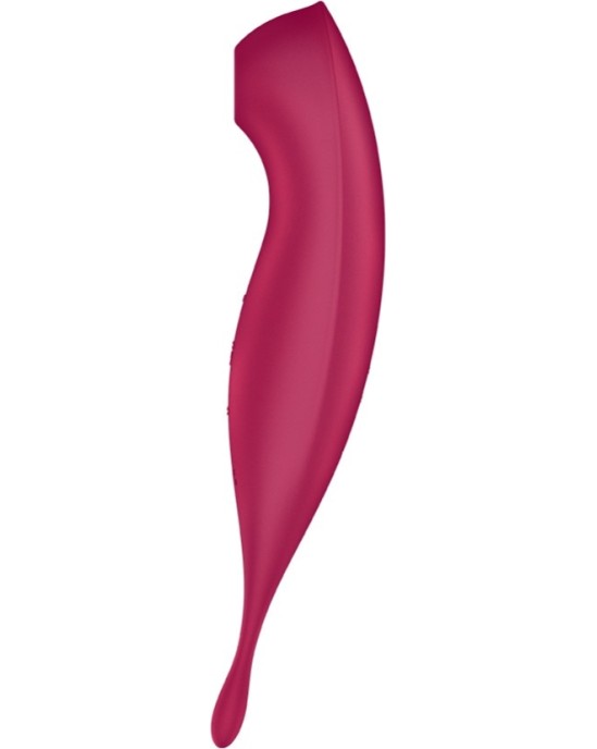 Satisfyer TWIRLING PRO VIBRATORS AR CONNECT APP TUMŠI SARKANĀ