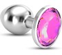 Crushious BIJOU ANAL JEWEL PLUG PINK LARGE WITH FREE VELVETY BAG