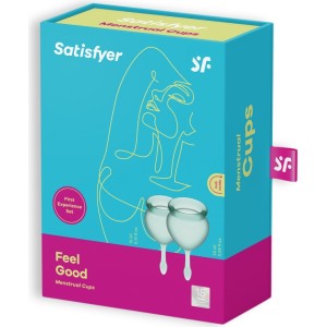 Satisfyer FEEL GOOD 2 MENSTRUAL CUPS SET LIGHT GREEN