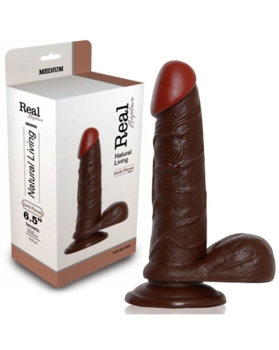 Toyz4Lovers REAL RAPTURE EARTH FLAVOUR REALISTIC DILDO 6.5'' BLACK