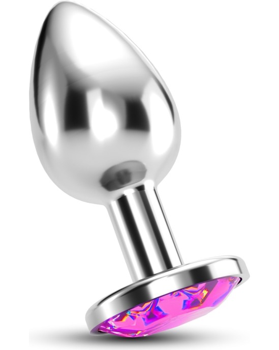 Crushious BIJOU ANAL JEWEL PLUG PINK LARGE WITH FREE VELVETY BAG