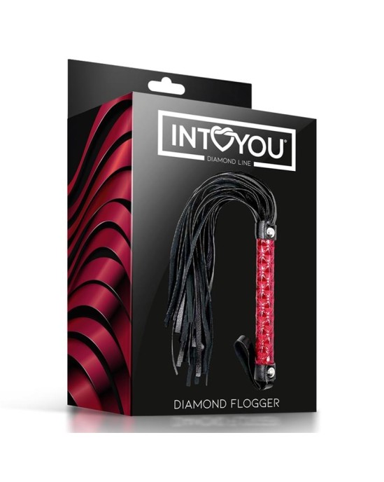 Diamond Line Flogger Diamond Vegan Leather