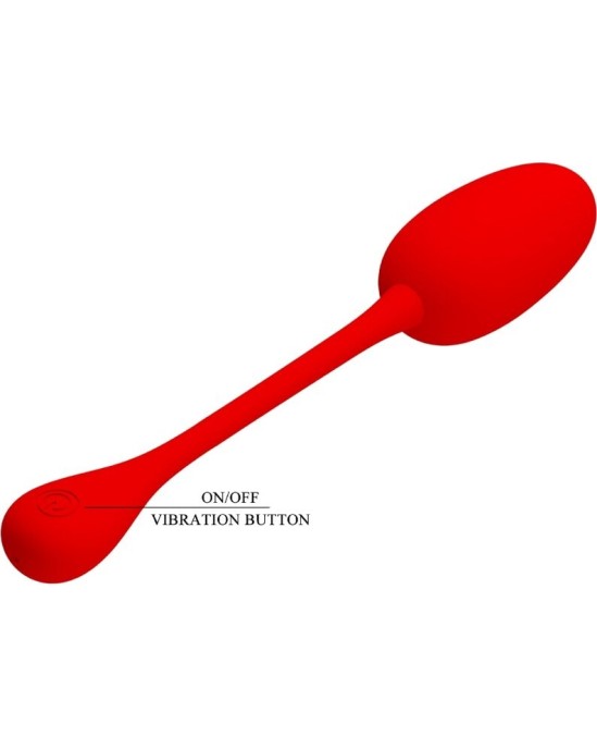 Pretty Love Flirtation PRETTY LOVE - KNUCKER RED RECHARGEABLE VIBRATING EGG