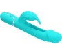 Pretty Love Flirtation PRETTY LOVE — KAMPAS RABBIT 3 IN 1 DAUDZFUNKCIJAS VIBRATORS AR MĒLES AQUA GREEN