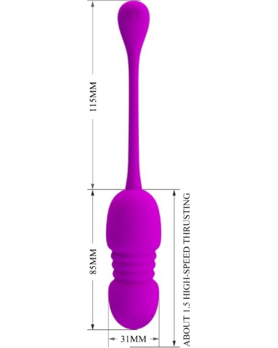 Pretty Love C-Type PRETTY LOVE - CALLIE PURPLE RECHARGEABLE VIBRATING EGG