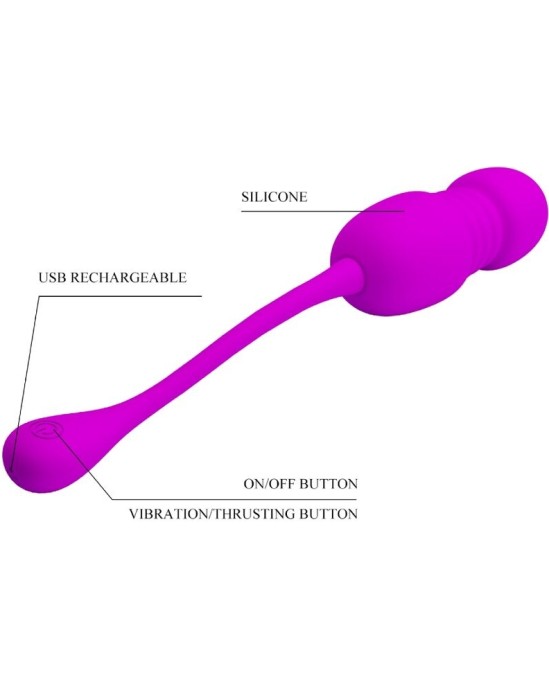 Pretty Love C-Type PRETTY LOVE - CALLIE PURPLE RECHARGEABLE VIBRATING EGG