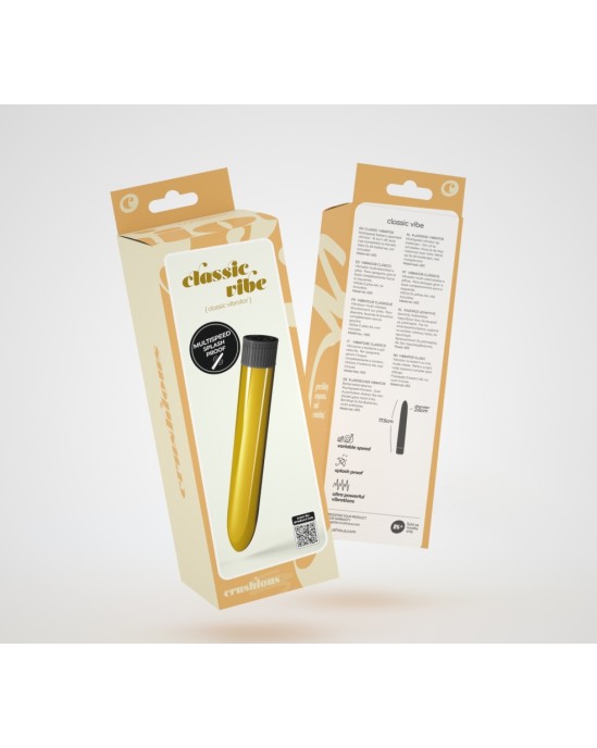 Crushious CLASSIC VIBE VIBRATOR GOLDEN