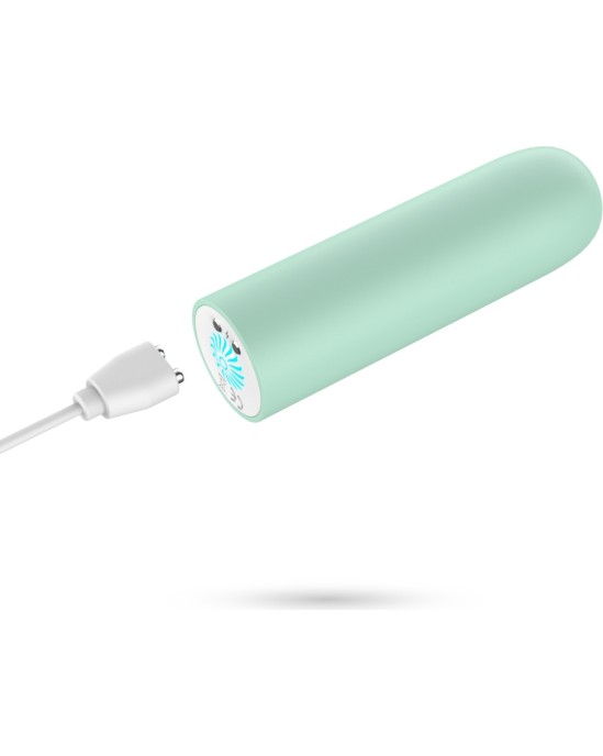 Crushious QUACKERS USB RECHARGEABLE VIBRATING BULLET MINT GREEN