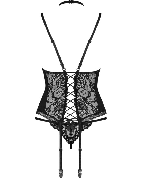 Obsessive CORPETE E TANGA RAQUELIA PRETO - 36-38 S/M