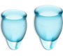 Satisfyer FEEL CONFIDENT 2 MENSTRUAL CUPS SET LIGHT BLUE