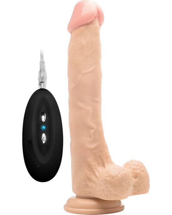 Realrock 10? REALISTIC VIBRATOR WITH TESTICLES WHITE