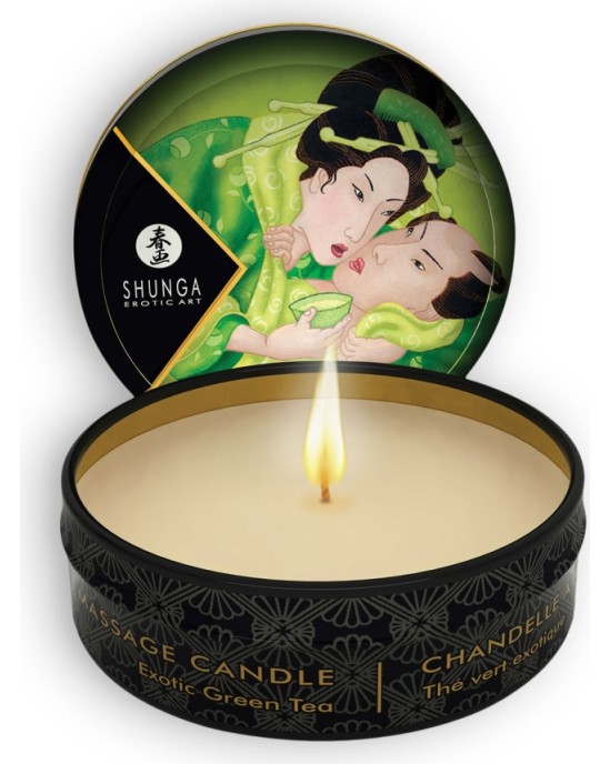 Shunga Erotic Art SHUNGA GREEN TEA MASSAGE CANDLE 30ML