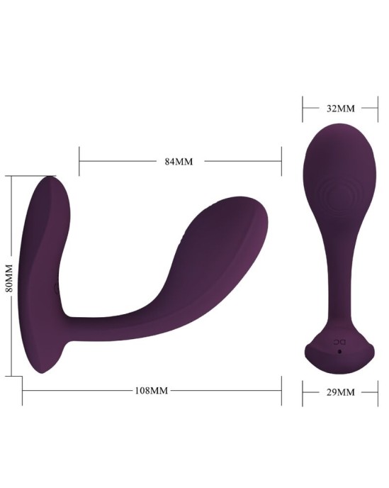 Pretty Love Flirtation PRETTY LOVE - BAIRD G-SPOT 12 VIBRATIONS RECHARGEABLE LILA APP