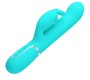 Pretty Love Flirtation PRETTY LOVE - COALE RABBIT VIBRATOR PEARLS AQUA GREEN