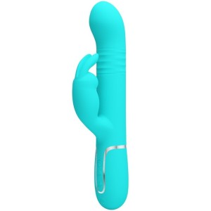 Pretty Love Flirtation PRETTY LOVE - COALE RABBIT VIBRATOR PEARLS AQUA GREEN