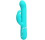 Pretty Love Flirtation PRETTY LOVE - COALE RABBIT VIBRATOR PEARLS AQUA GREEN