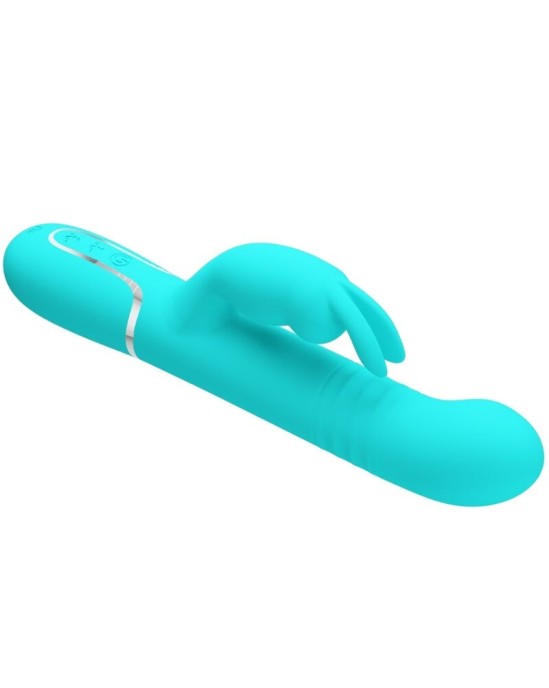 Pretty Love Flirtation PRETTY LOVE - COALE RABBIT VIBRATOR PEARLS AQUA GREEN