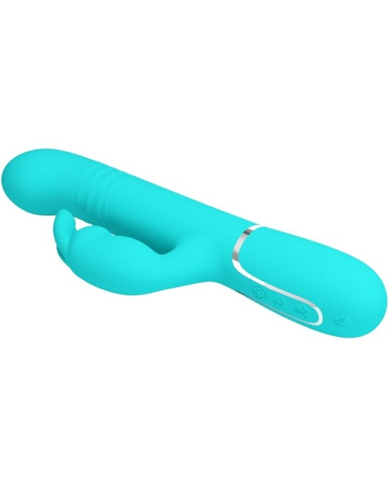 Pretty Love Flirtation PRETTY LOVE - COALE RABBIT VIBRATOR PEARLS AQUA GREEN