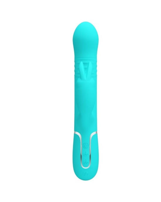 Pretty Love Flirtation PRETTY LOVE - COALE RABBIT VIBRATOR PEARLS AQUA GREEN