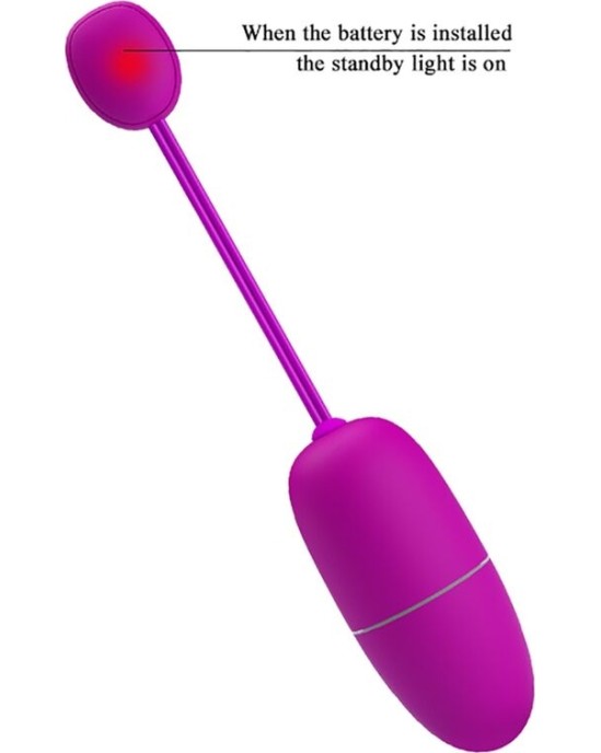 Pretty Love Bottom PRETTY LOVE — NYMPH VIBRATING EGG APP KONTROLĒTA PURPURA