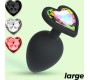 Crushious CUORE LARGE ANAL PLUG WITH 4 INTERCHANGEABLE JEWELS