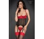 Chilirose CONJUNTO CR-3787 PRETO E VERMELHO - 42 XL