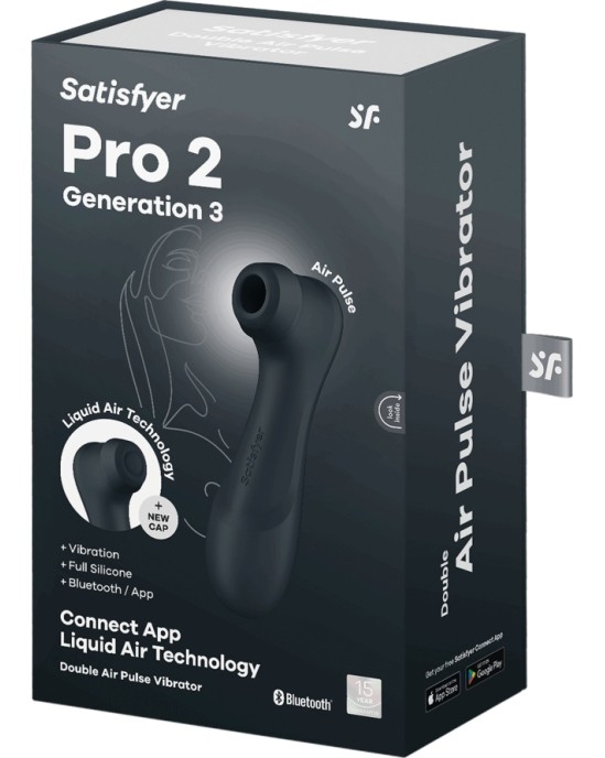 Satisfyer PRO 2 GEN 3 WITH CONNECT APP BLACK