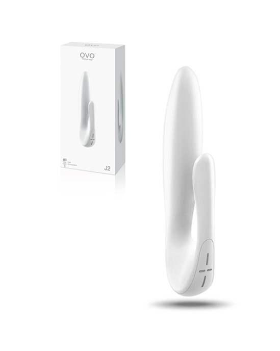 OVO J2 RECHARGEABLE VIBRATOR WHITE